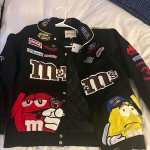 M&M's NASCAR Vintage Black Bomber Jacket